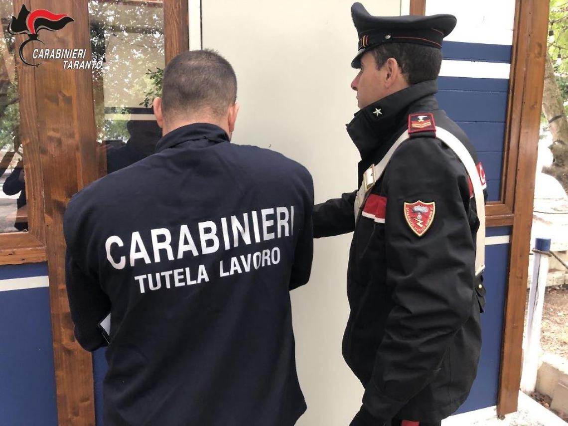 I controlli dei carabinieri in tema di sicurezza sul lavoro