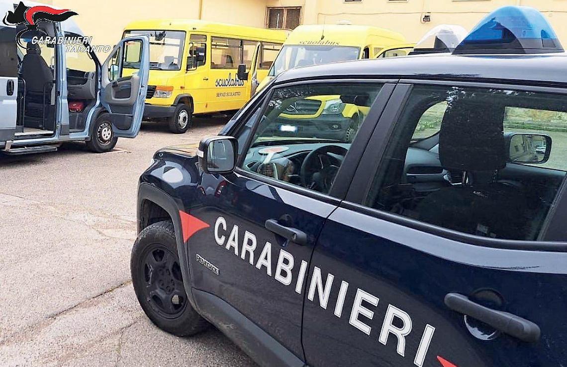 I controlli dei carabinieri sugli scuolabus