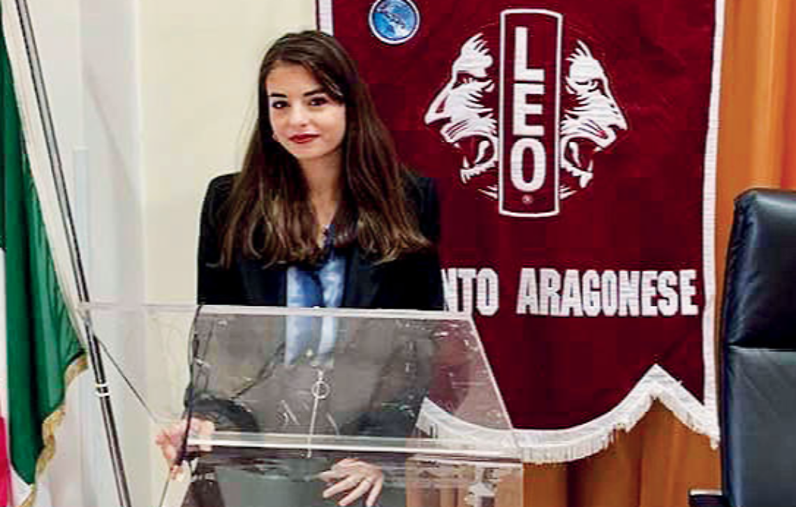 Valentina Simeone nuovo presidente Leo Club Aragonese