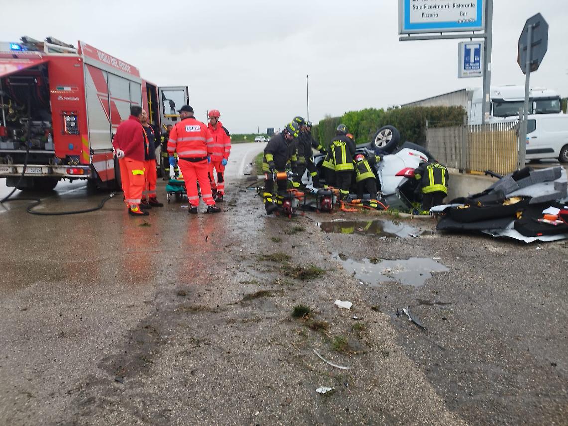 Il luogo dell'incidente - foto Francesco Manfuso