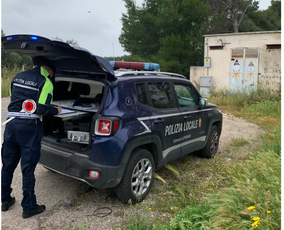 La Polizia locale di Leporano
