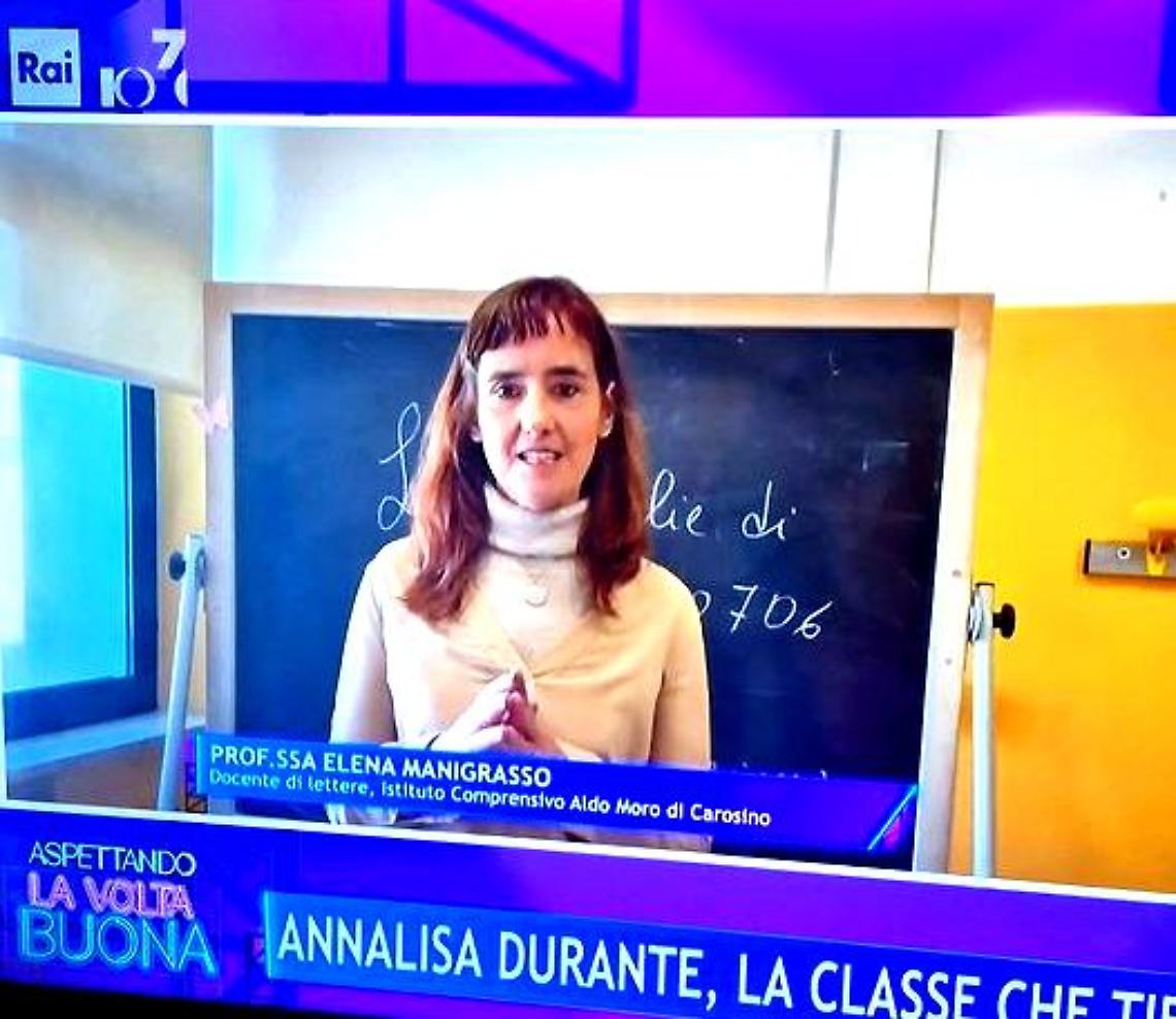 Su Rai Uno l’impegno civico di una classe di Carosino