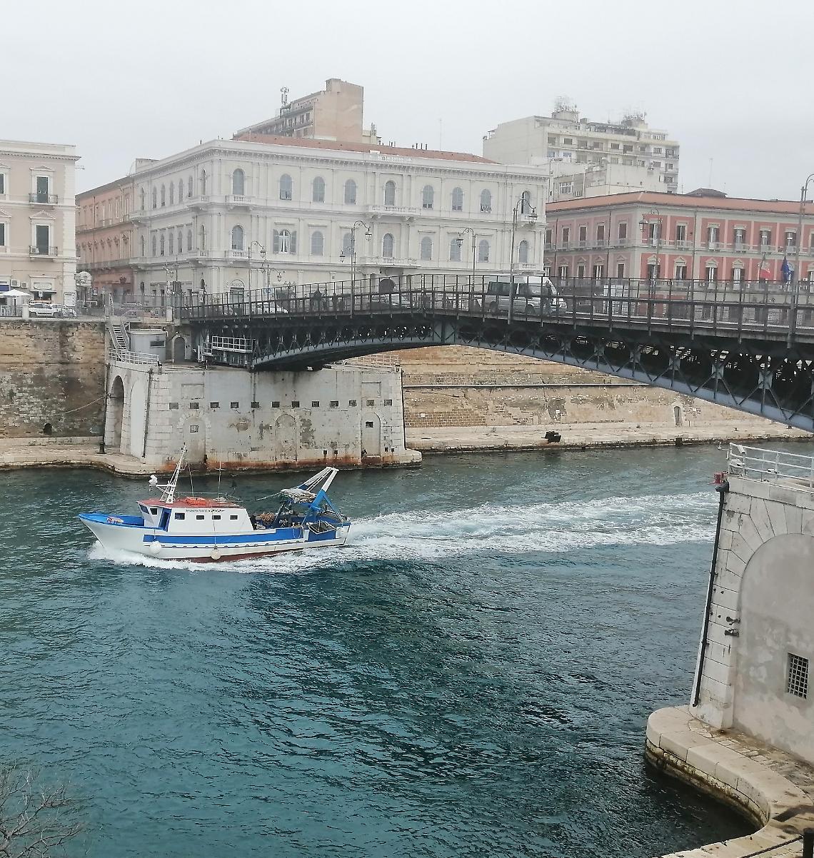 Una veduta del ponte Girevole