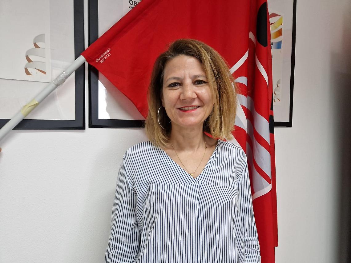 Tiziana Ronsisvalle, nuova segretaria della Slc Cgil di Taranto