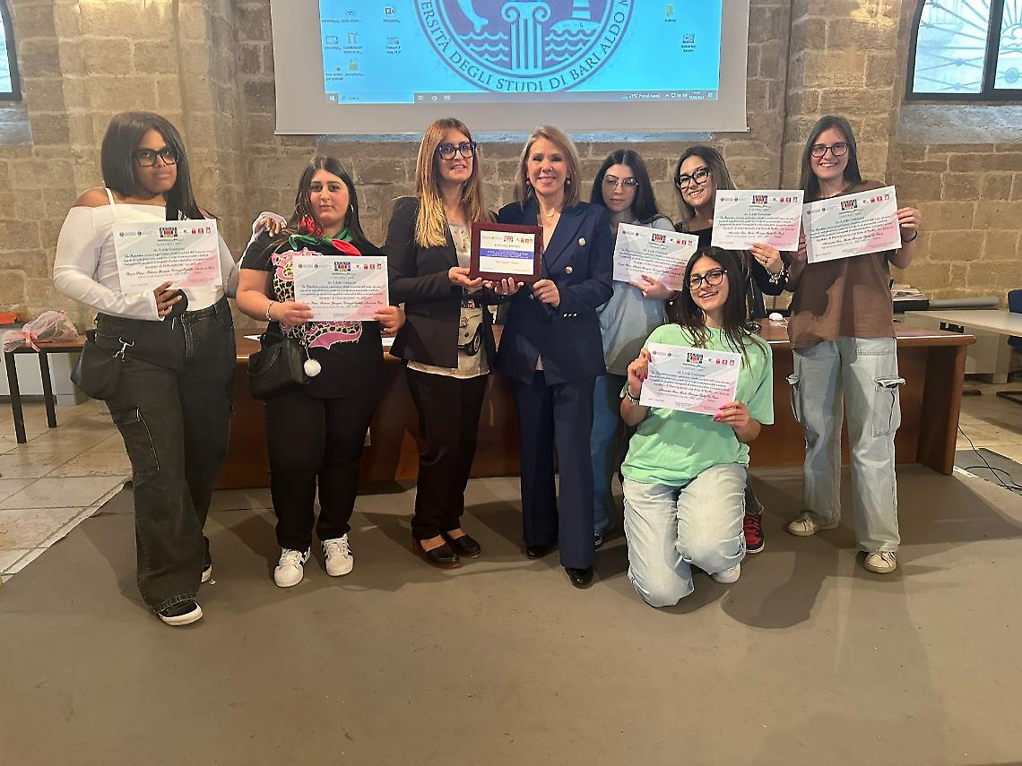 Alcuni studenti premiati nel corso della cerimonia
