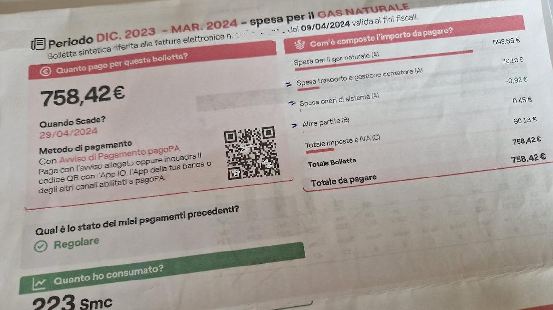 Bollette "pazze" del gas