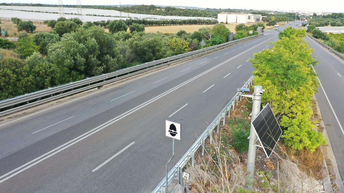 L'autovelox sulla 100