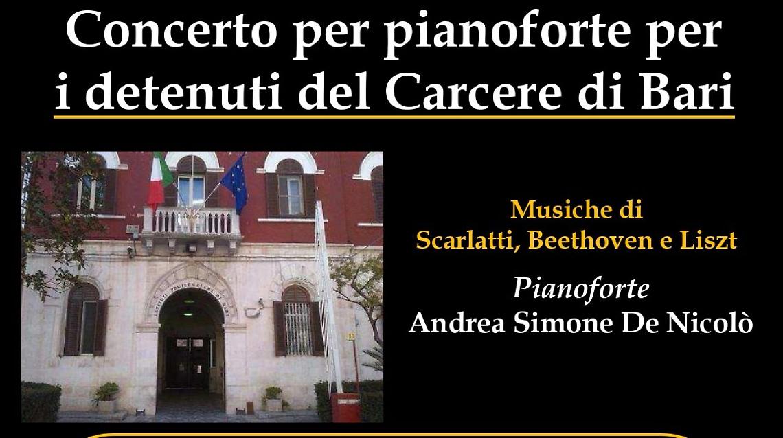 Concerto per pianoforte per i detenuti del Carcere di Bari