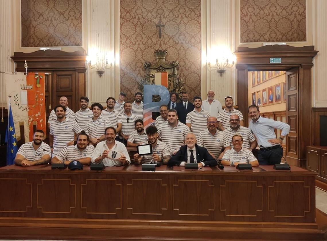 Riconoscimento dell’amministrazione comunale alla Tigri Rugby Bari neo promossa in serie B