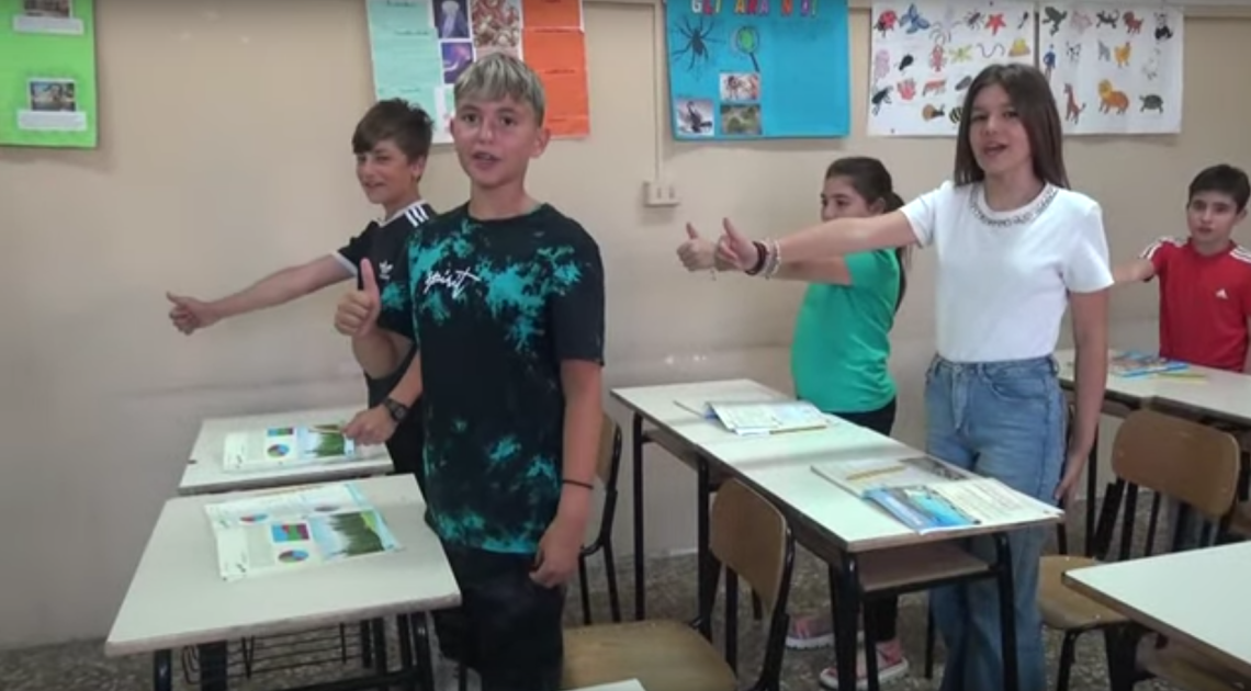 Un frame del video realizzato dal Consiglio comunale dei Ragazzi di Sava