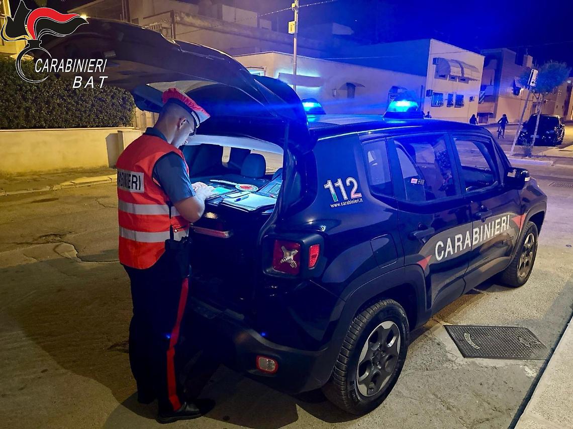 I controlli dei carabinieri nella Bat