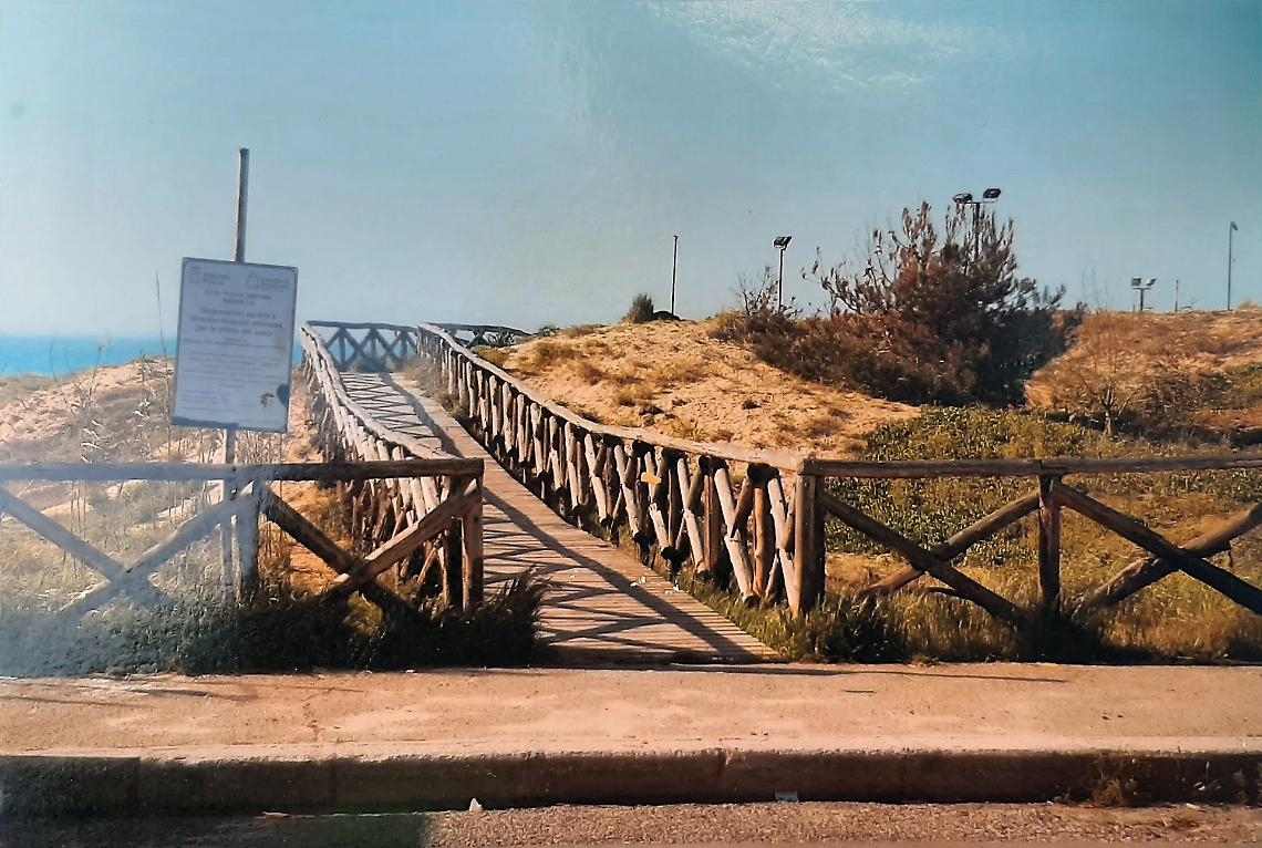 Zona "Le Canne", la passerella scomparsa