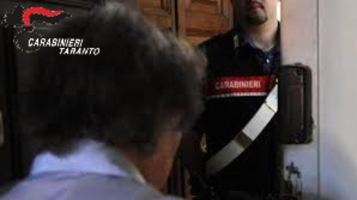 Intervento dei carabinieri 