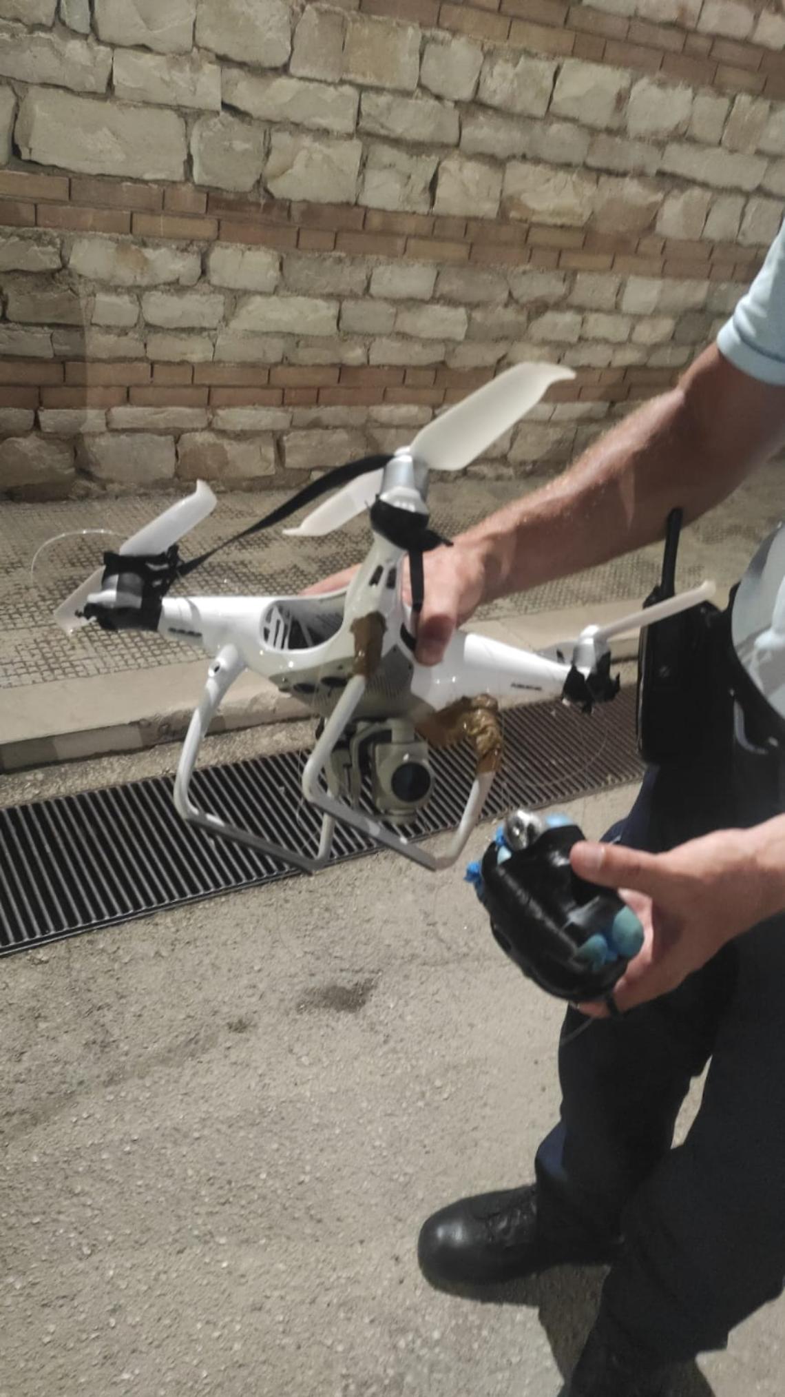 Il drone intercettato nel carcere di Trani