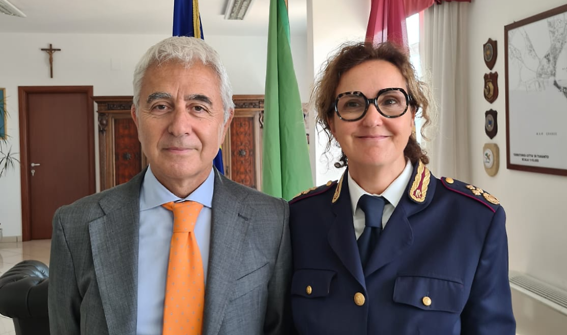 Il questore Massimo Gambino con la dottoressa Rossella Fiore