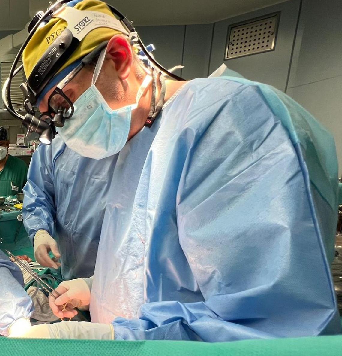 Il dott. Francesco Tandoi del Centro Trapianti di Fegato del Policlinico di Bari 