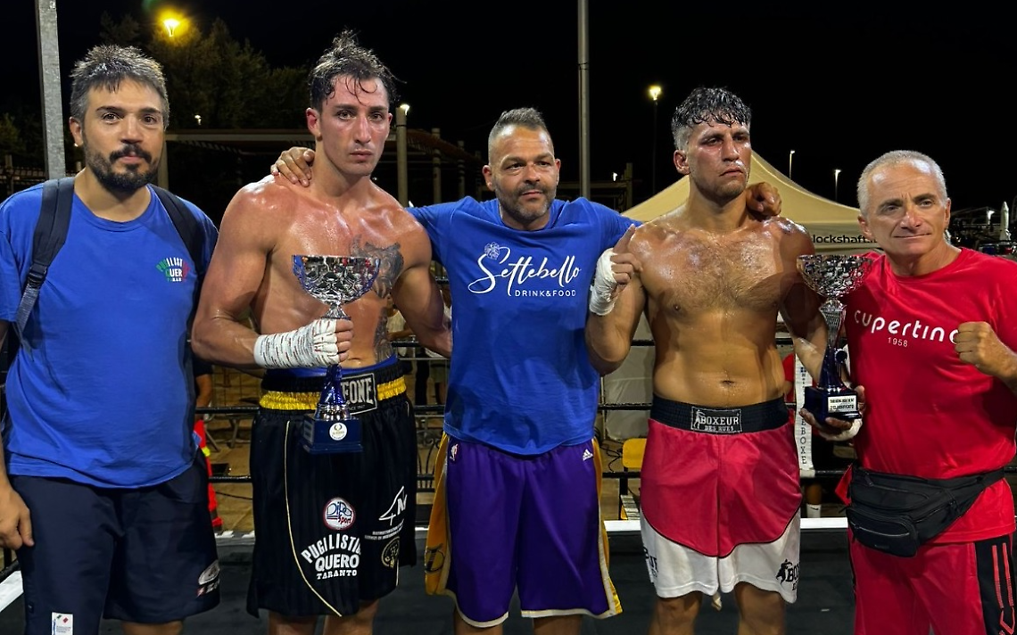 Da sinistra Cataldo Quero, Andrea Ottomano, Vito Potenza, Heinrich Coorssen Caceres, Michele Valentini