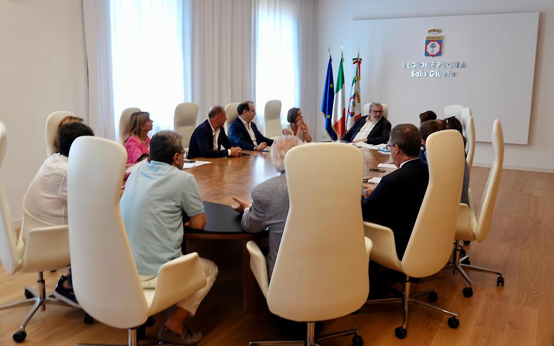 Un momento dell'incontro in Regione