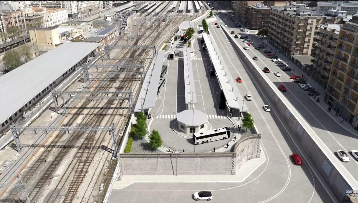 Il terminal bus di via Capruzzi a Bari