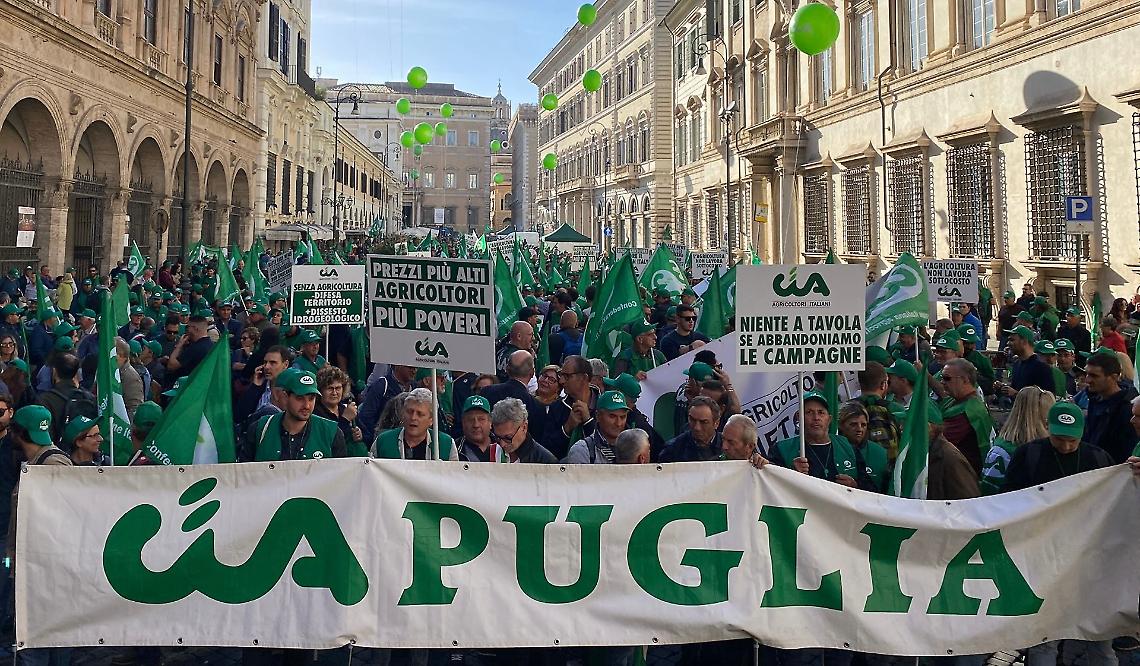 Una manifestazione della Cia Puglia