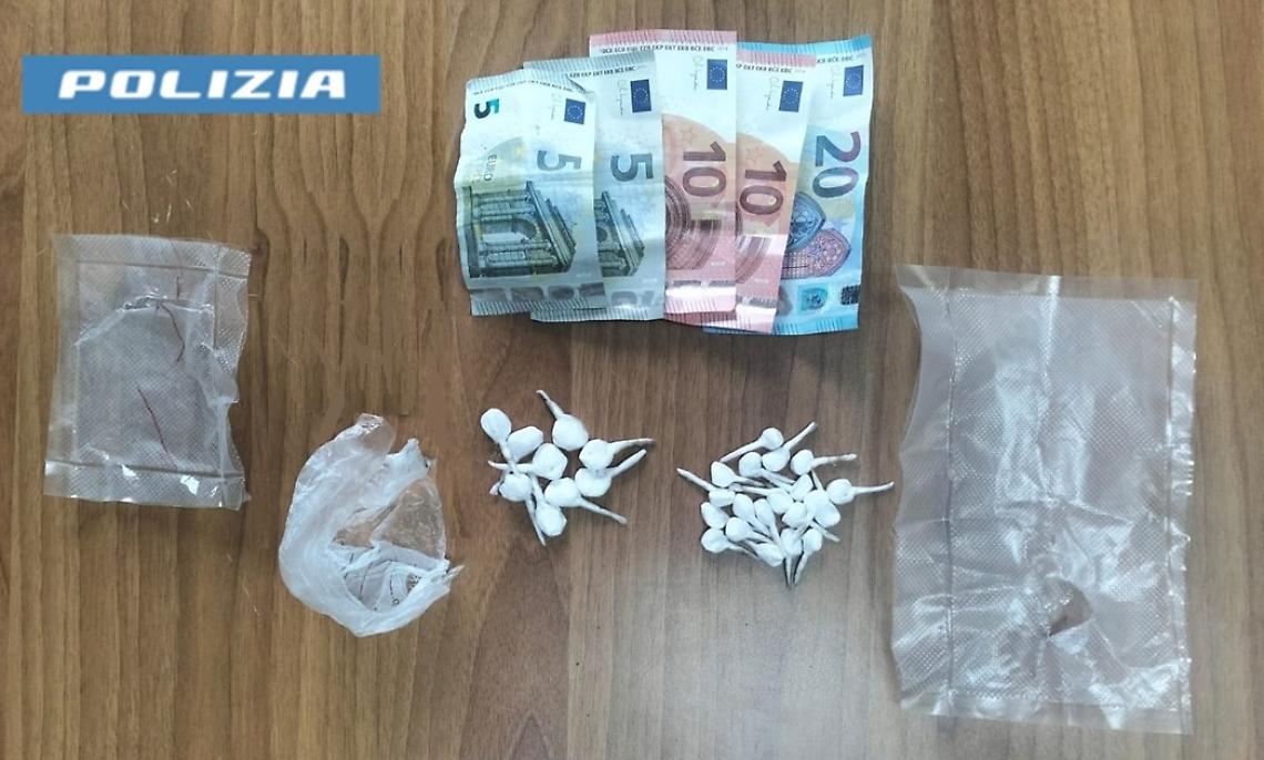 La droga sequestrata dalla Polizia