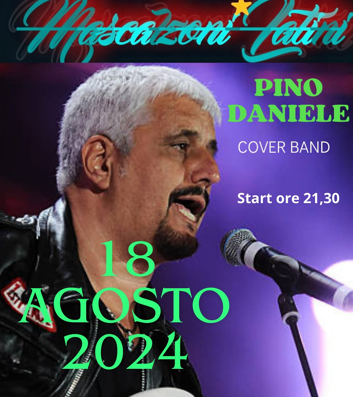Tra gli eventi della settimana il live dei "Mascalzoni latini", cover band di Pino Daniele