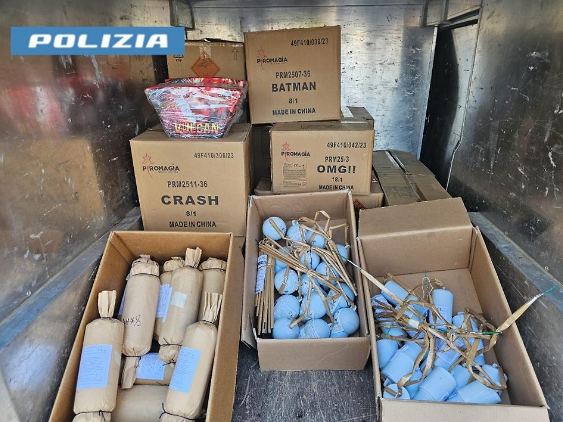 I fuochi d'artificio sequestrati