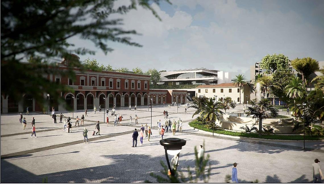 Piazza Aldo Moro davanti alla Stazione ferroviaria di Bari Centrale