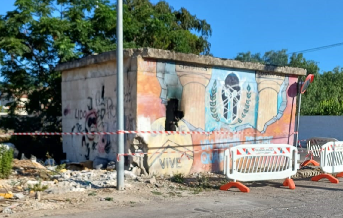 Il rudere di via Brigantini