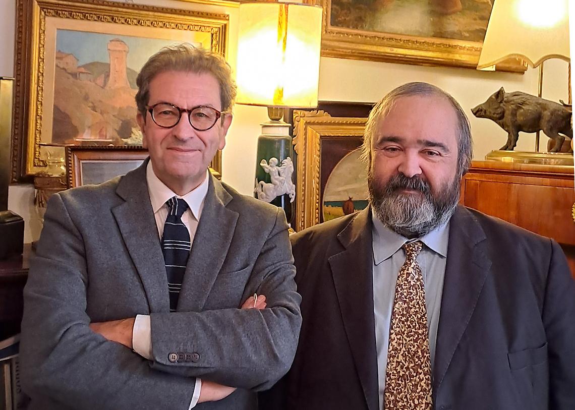  Adriano Rigoli e Marco Capaccioli presidente e vicepresidente dell’Associazione Nazionale Case della Memoria