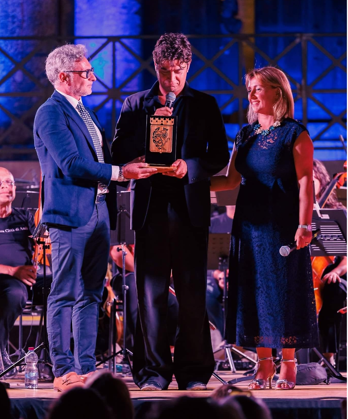 Cesare Troia, Riccardo Scamarcio e Giovanna Bruno