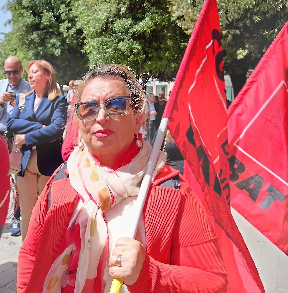 Angela Dell’Olio, segretaria generale della Flc Cgil Bat 