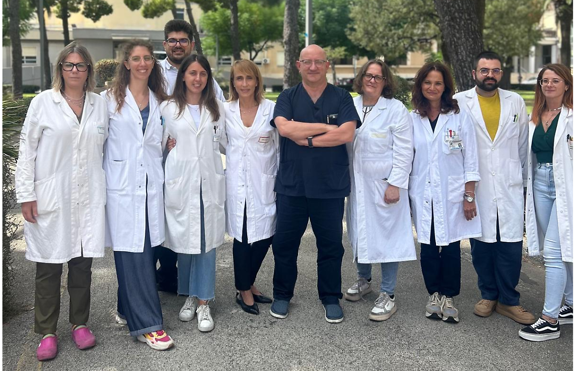 L'equipe dei ricercatori dell'Oncologia medica del Policlinico di Bari