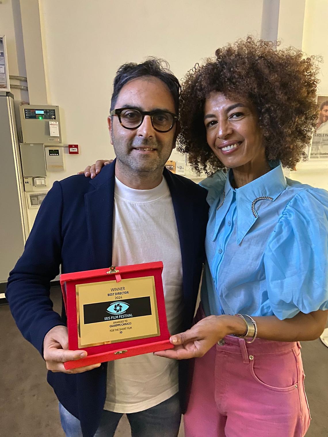 Giuseppe Carucci dopo la premiazione