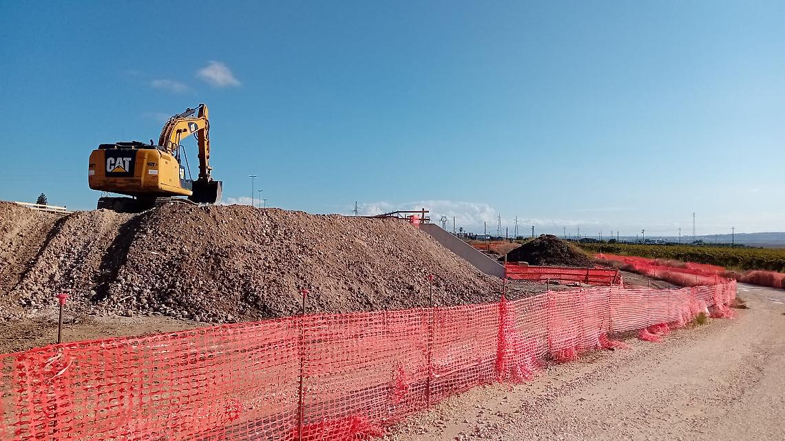 Il cantiere della Tangenziale Sud