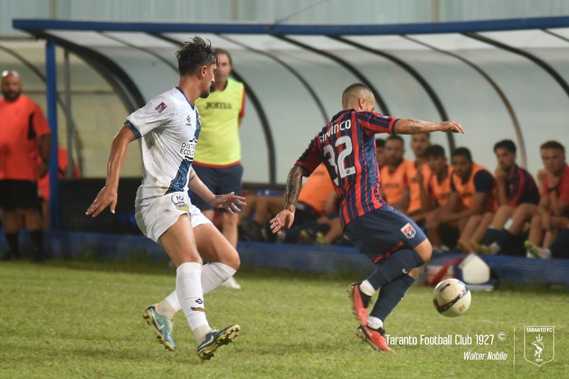 Il Taranto in azione