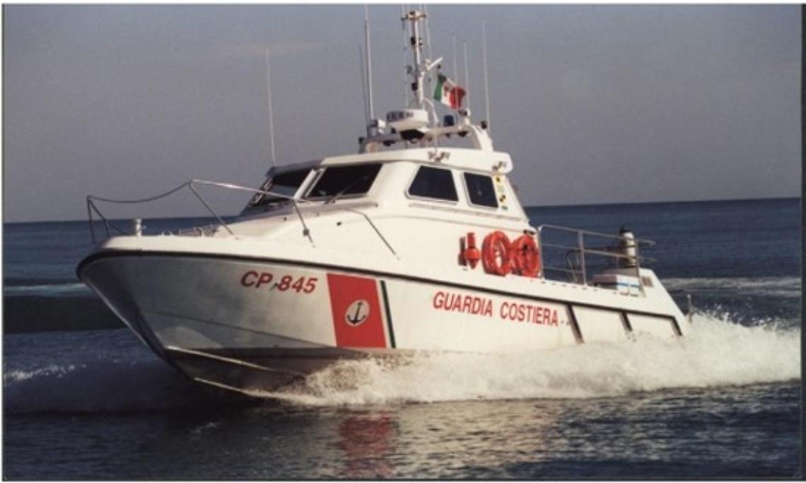 La Motovedetta CP 845 della Guardia Costiera di Barletta 