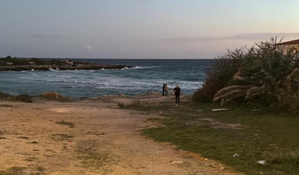 La spiaggia dove è avvenuto il salvataggio - foto di Francesco Manfuso