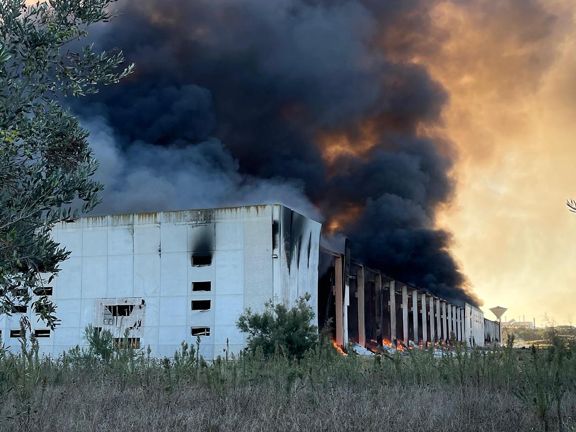 L'incendio di oggi