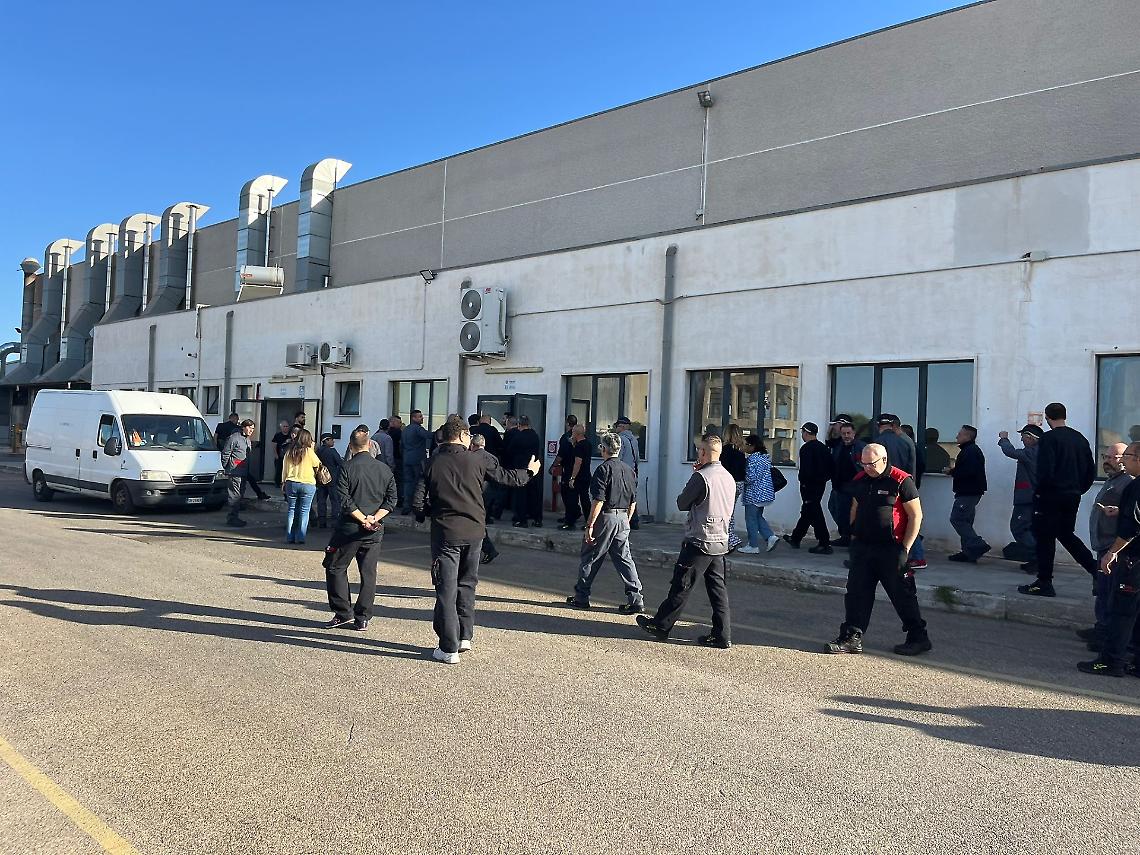 L'occupazione dello stabilimento Hiab