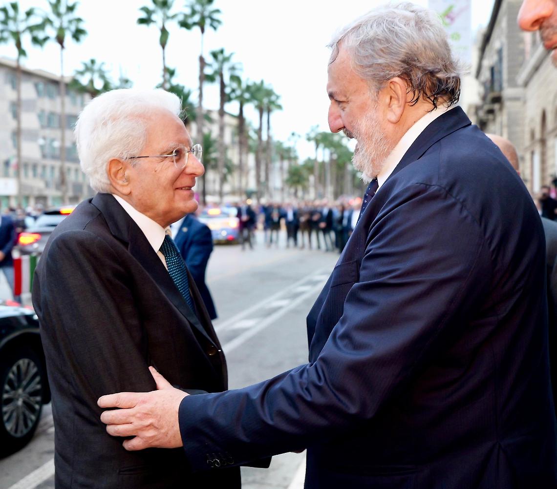 Sergio Mattarella e Michele Emiliano