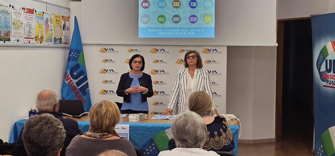 Lo sportello di orientamento sociale, fiscale e previdenziale della Uil Pensionati a Bari