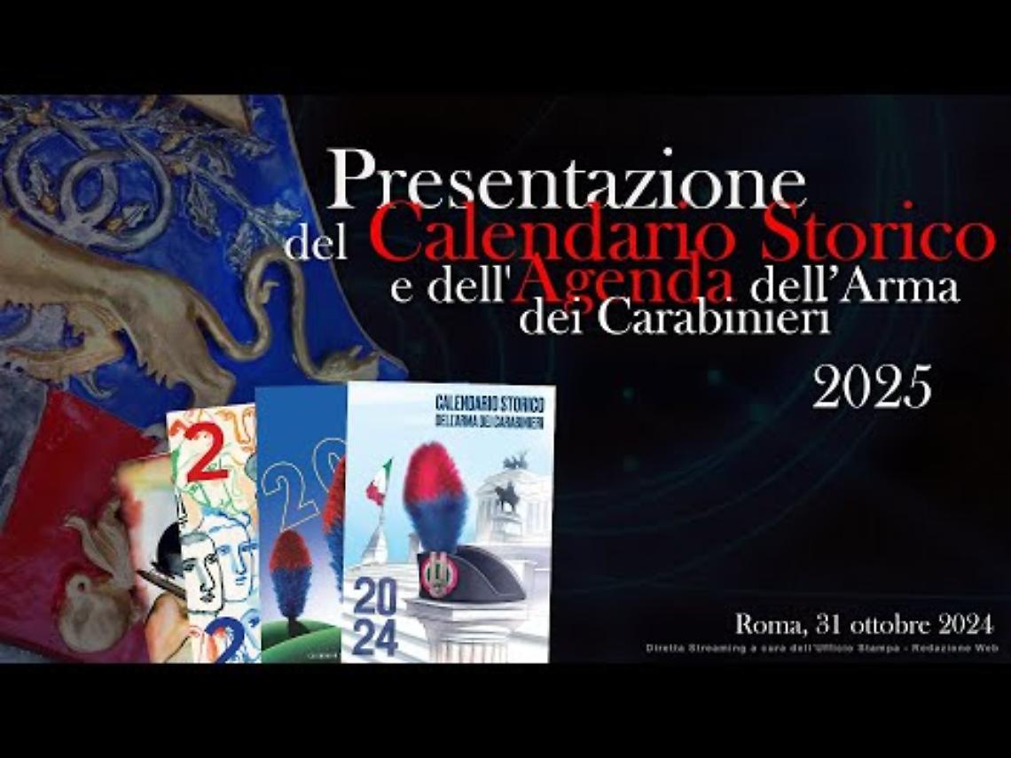 A Roma la presentazione del Calendario Storico dei Carabinieri 2025