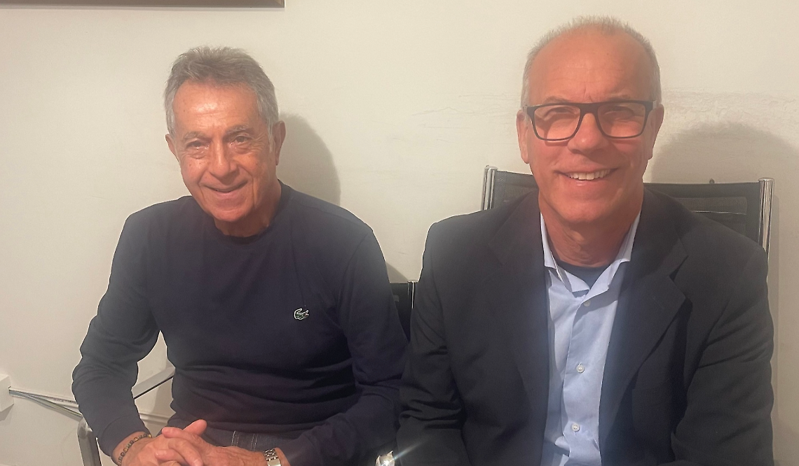 Il commissario regionale della Democrazia Cristiana,  Michele Tucci, con il neo commissario cittadino Nicola Catania