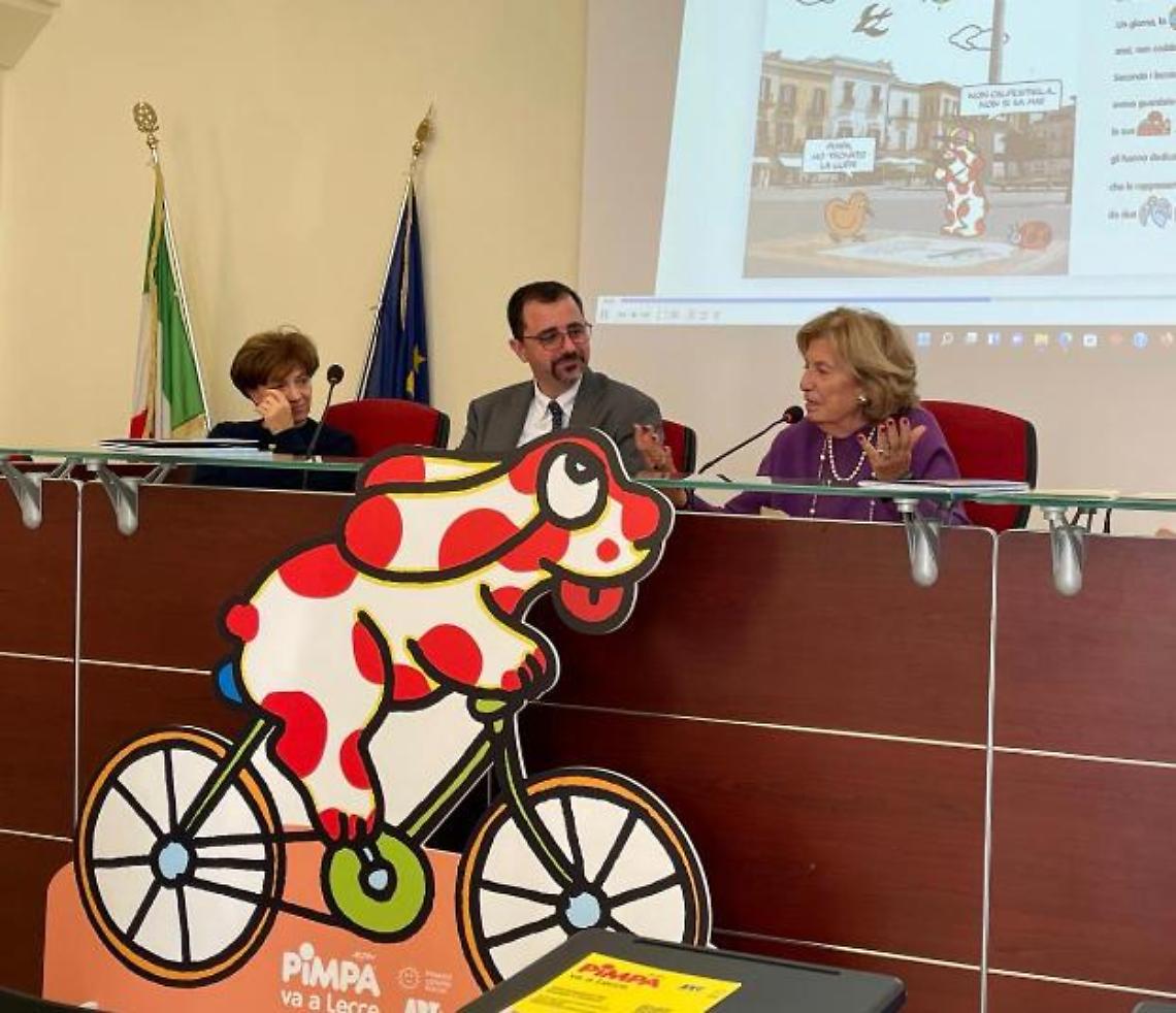 Sbarca a Lecce la Pimpa e la sua coloratissima guida della città