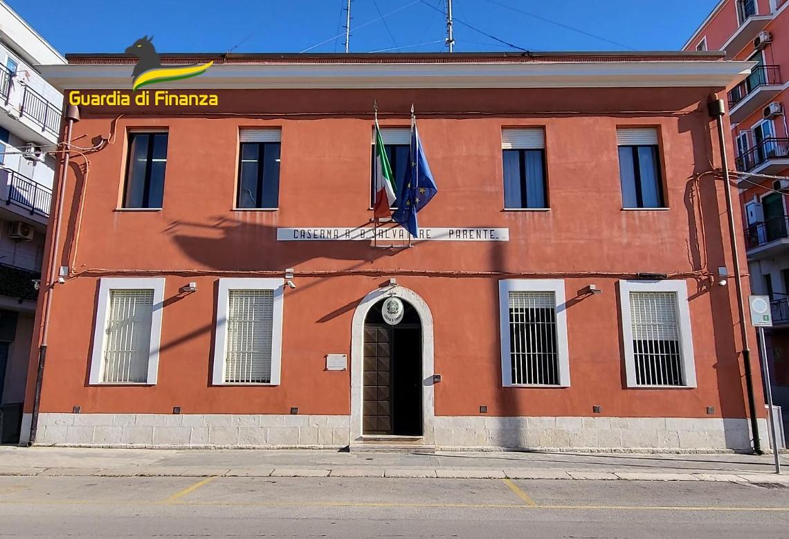 La sede della Guardia di Finanza di Margherita di Savoia