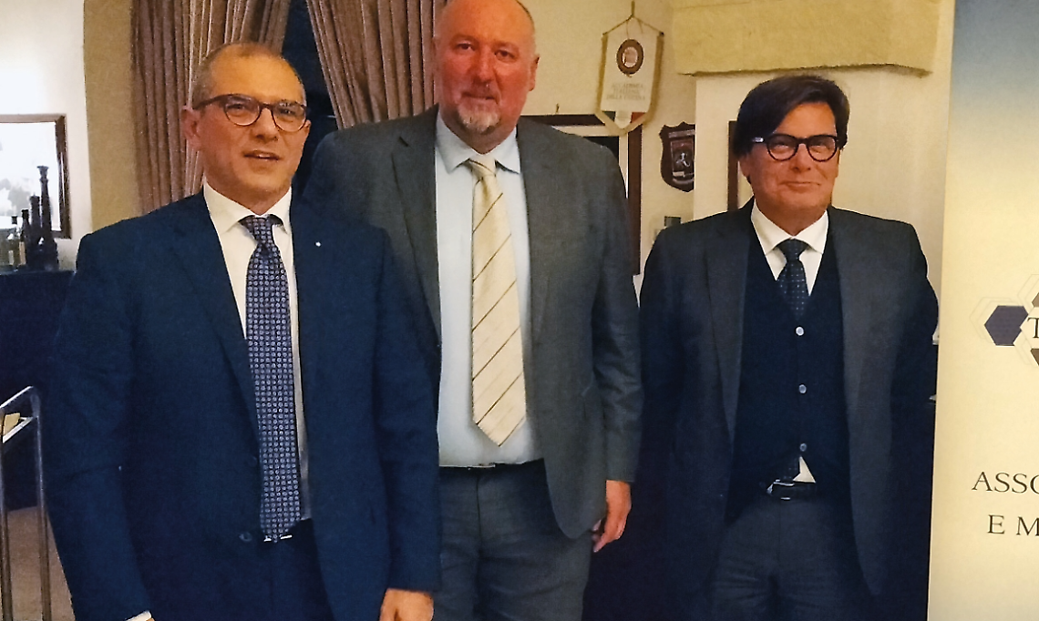 Da sinistra Oscar Carrisi, Fabio Greco e Vincenzo Sapia