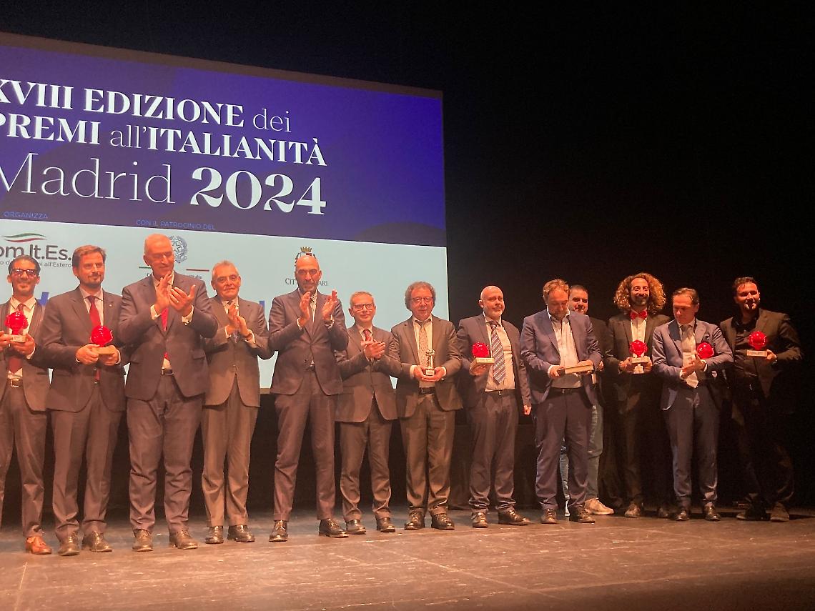 Vito Leccese alla XVIII edizione del premio all'italianit&agrave; a Madrid