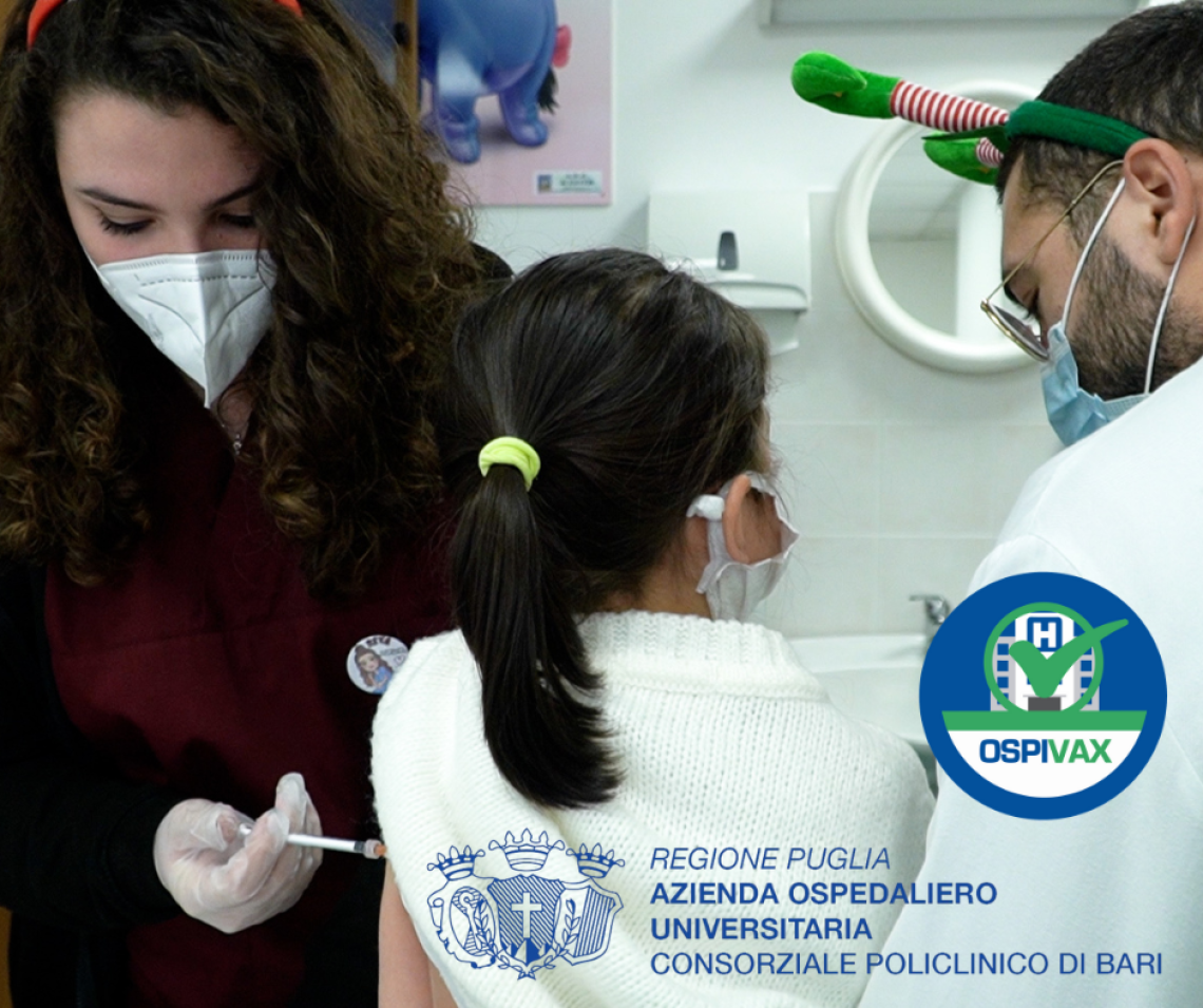 Il Policlinico di Bari entra nel Programma Nazionale Ospivax