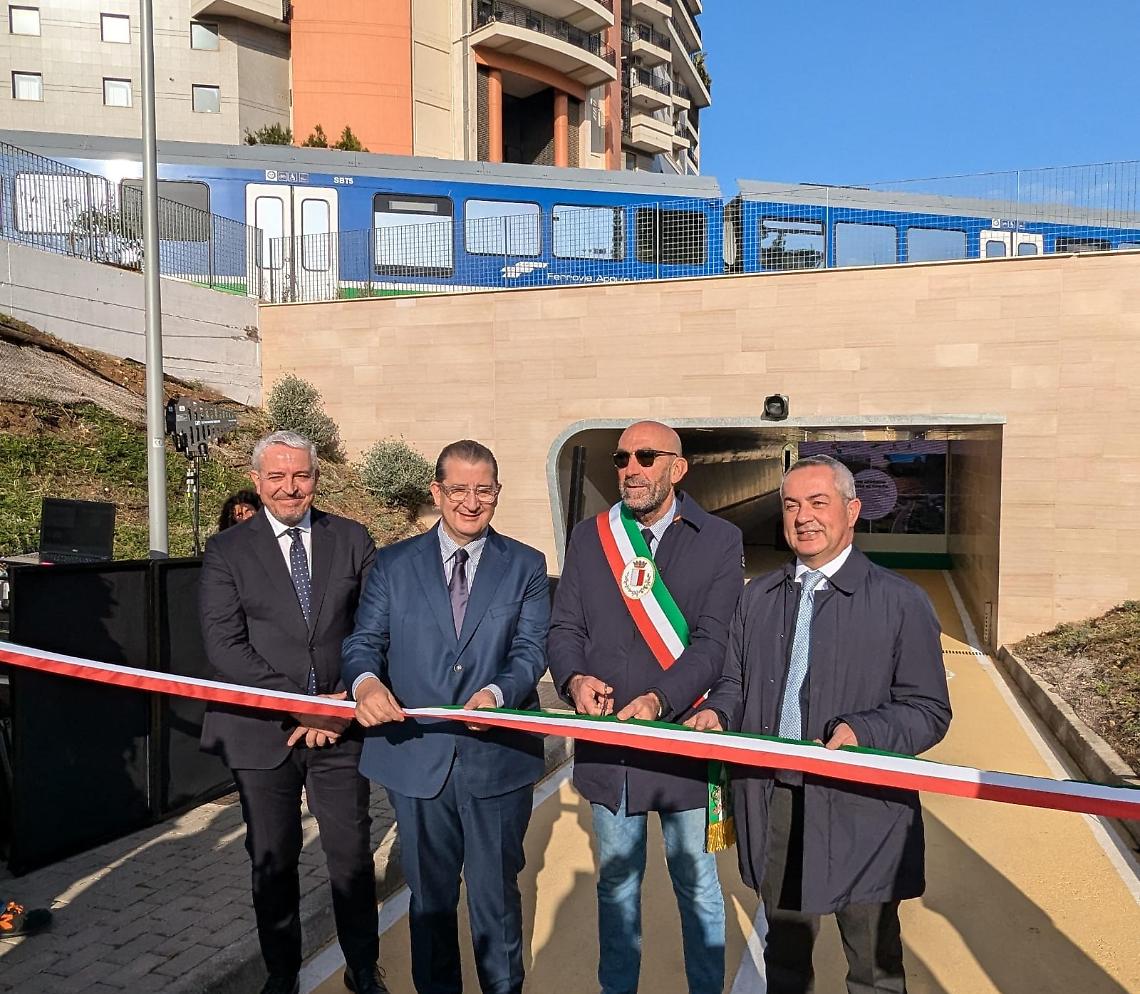 L’inaugurazione del sottopasso ciclopedonale tra via delle Murge e via Cotugno